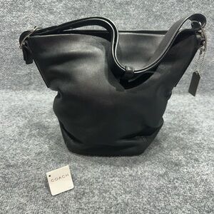 Vintage Coach Black Leather bucket bag GB0116